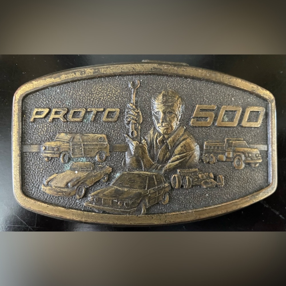 Vintage Automotive Belt Buckle